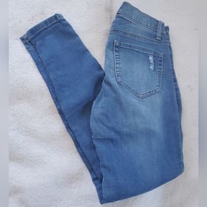 Mudd Distressed Straight Leg Ankle Jeans, Sz 5